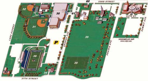 Augustana Campus Map South