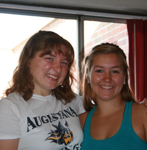 New Freshmen Ashley-Marie Paladie and Emily Koenen