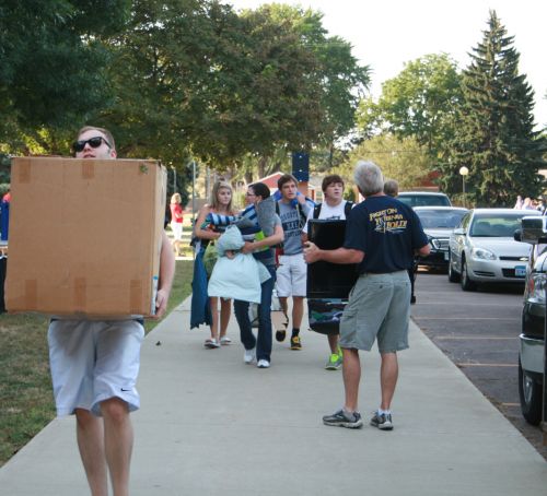 Freshman move in day 2012.