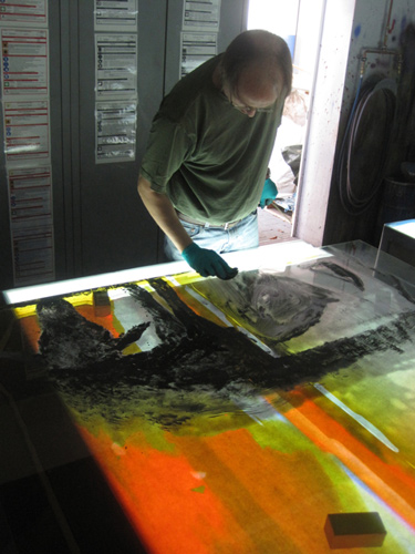 Scott Parsons at Derix Studios in Germany