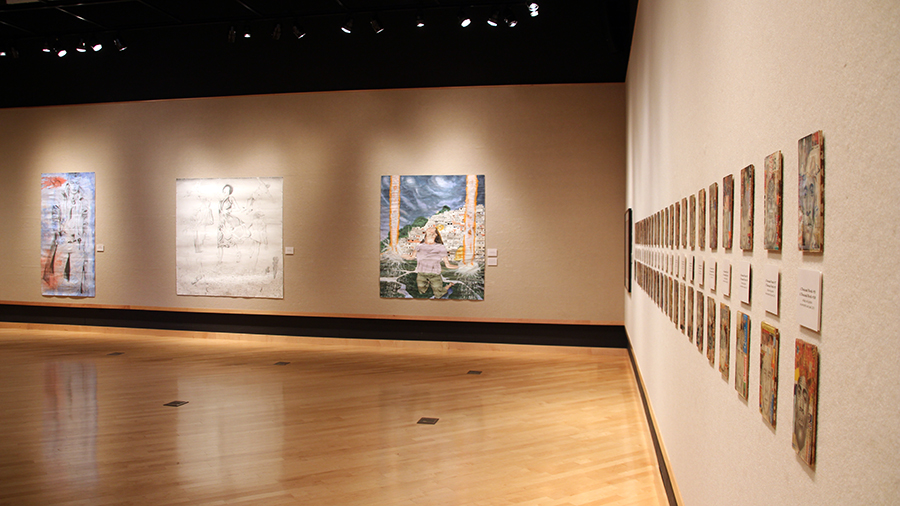 "Lifeline" is an exhibit by Artist Len Davis on disply in the Eide/Dalrymple Gallery