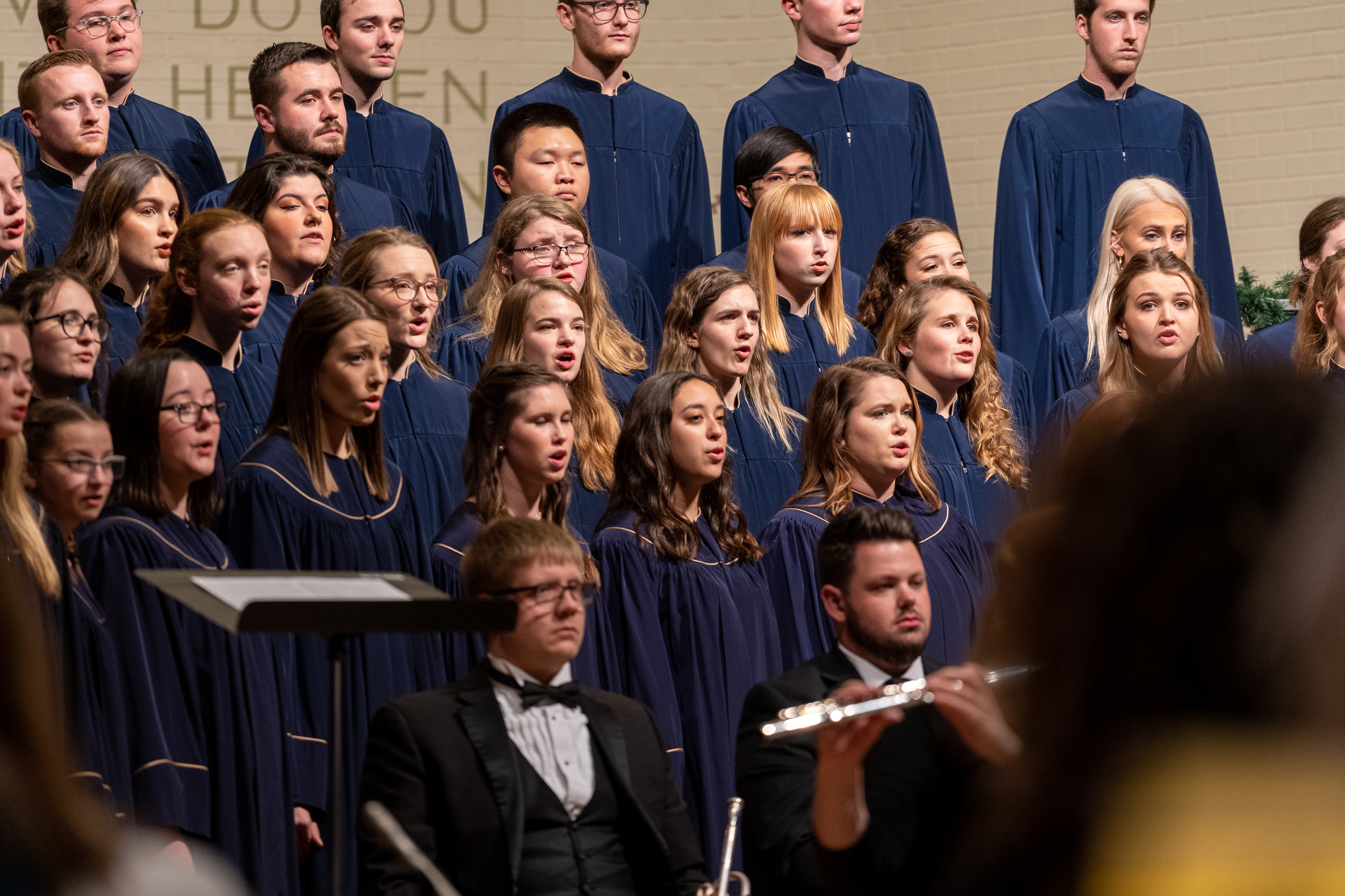 AU choir singing at Vespers