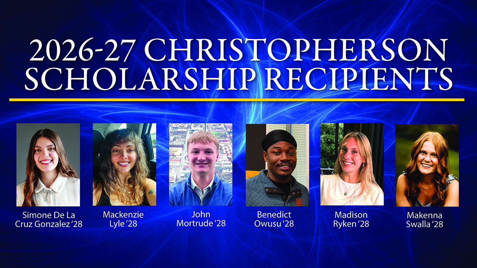 2026-27 Christopherson Scholars