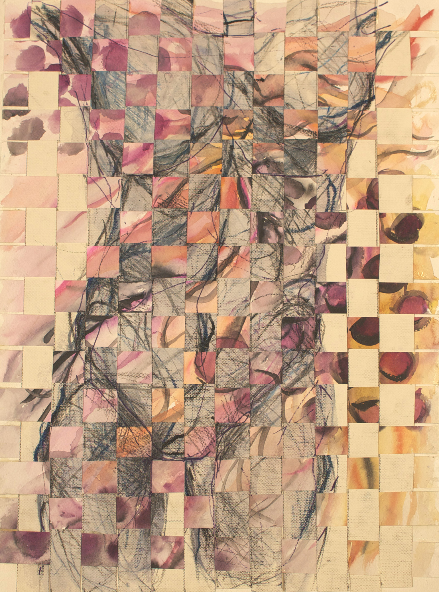 Allison Henke ‘12, “Biopsy,” watercolor paper weaving, 2011
