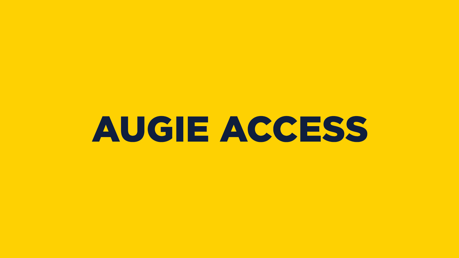 AUGIE ACCESS