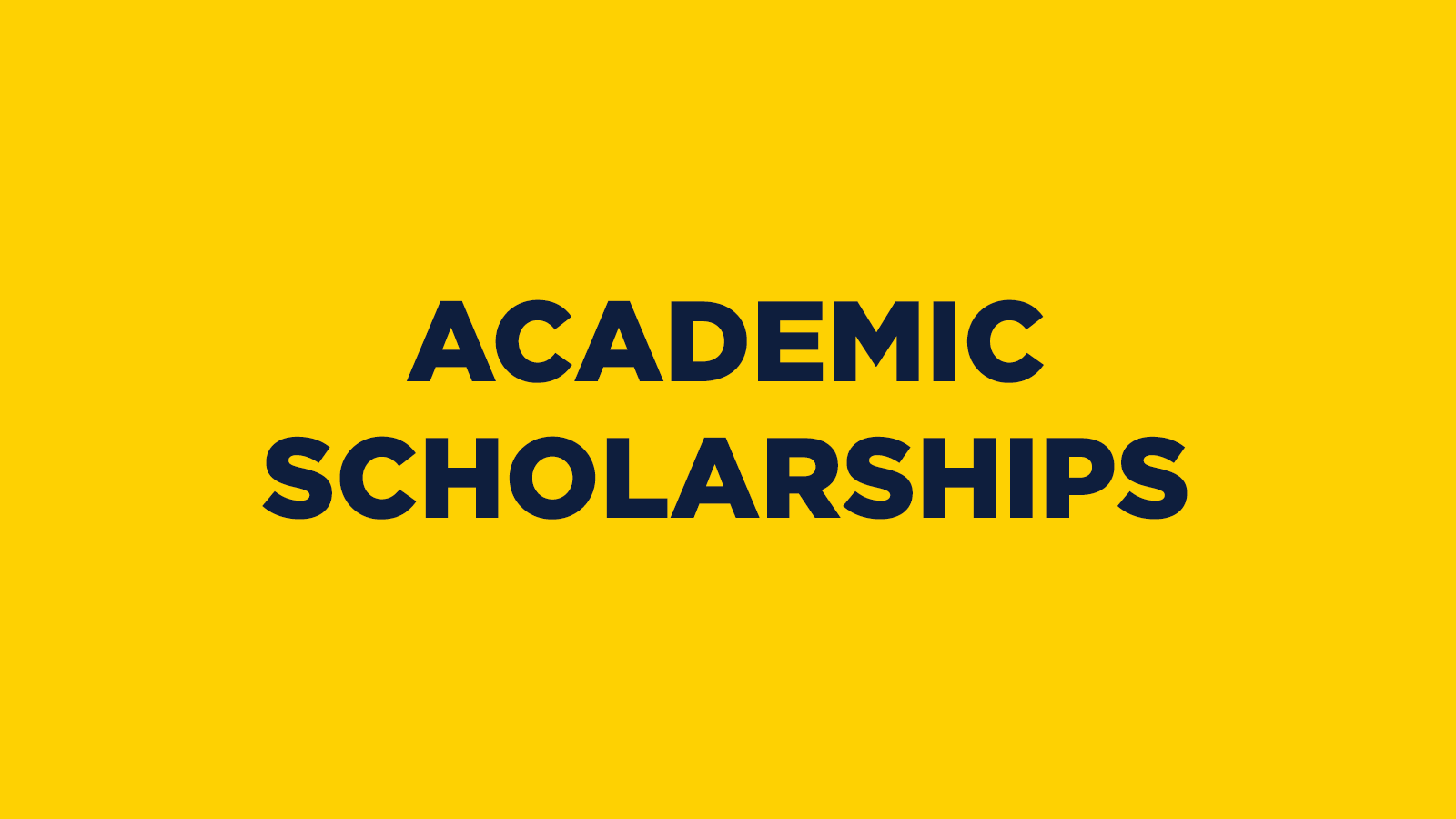 Academic Scholarships