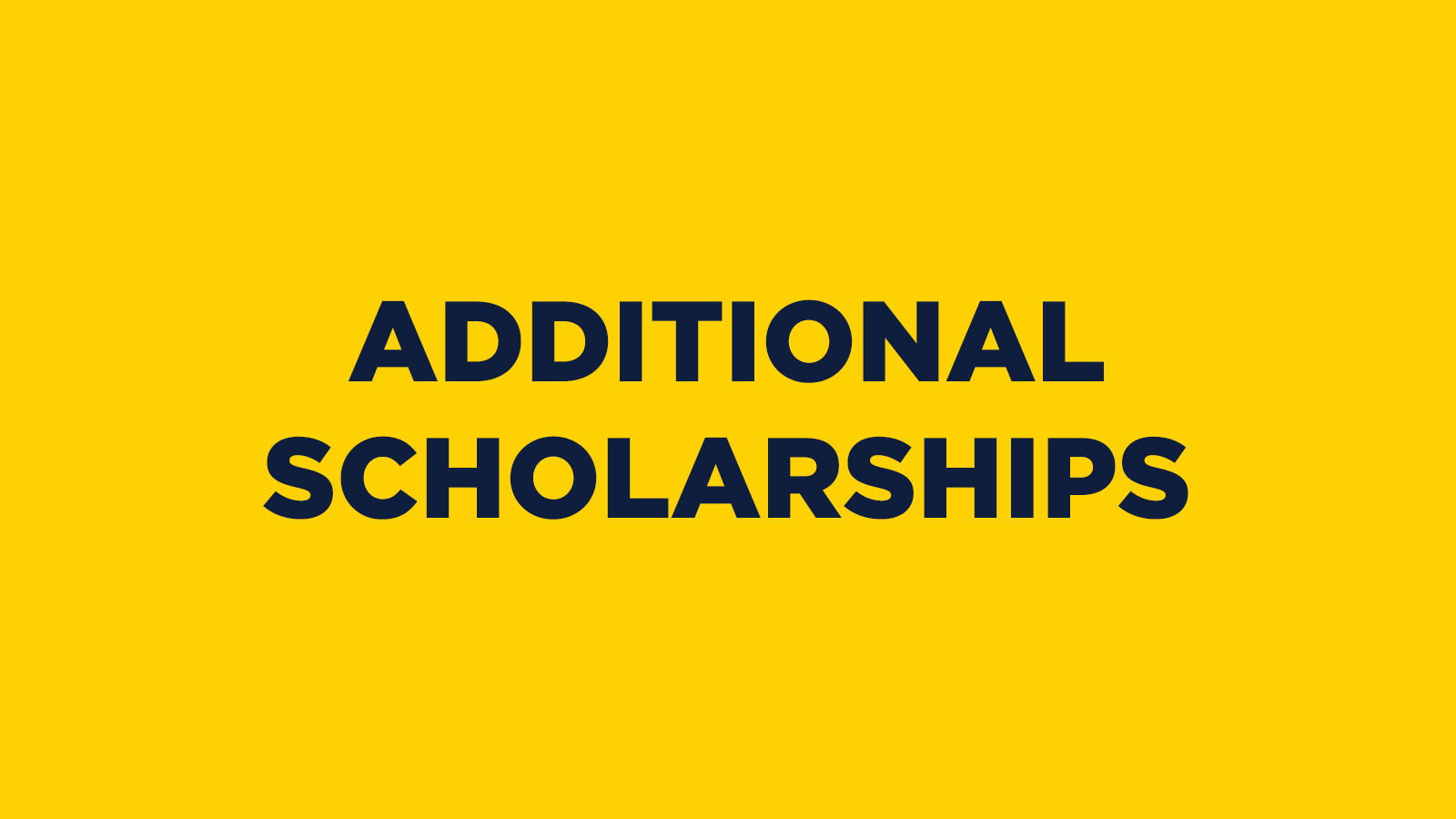 Additional Scholarships