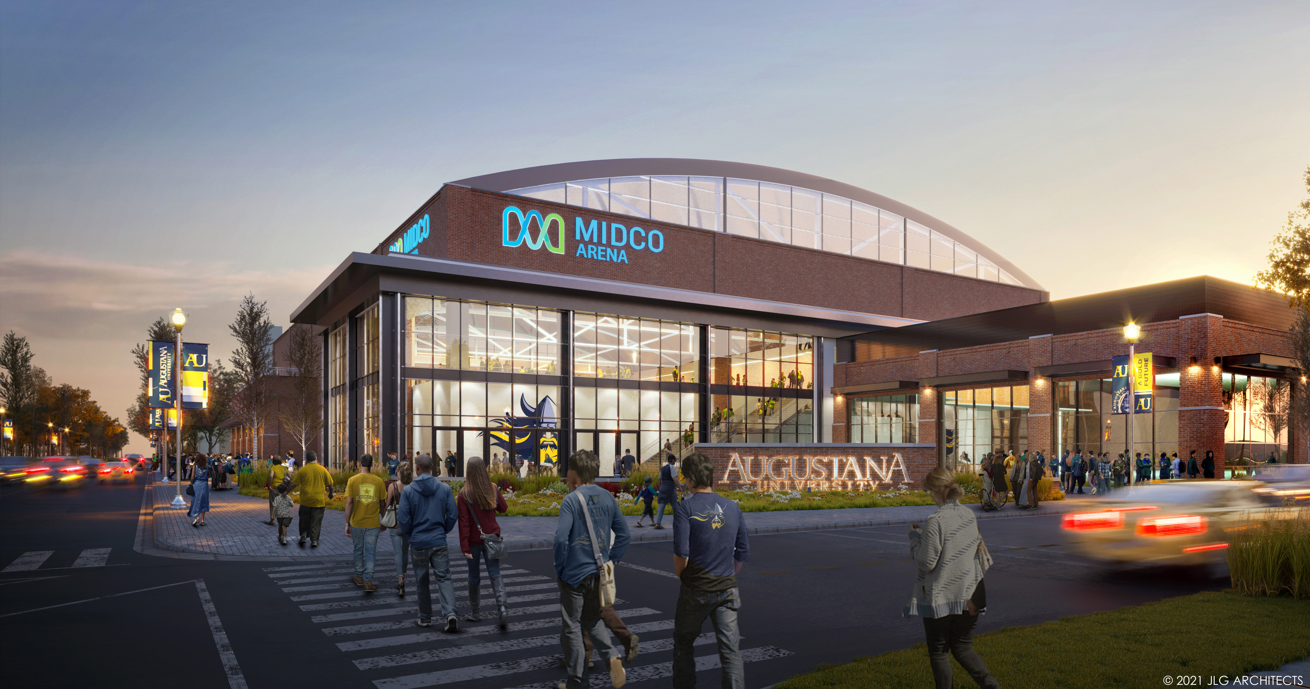 Midco Arena Main Entry View