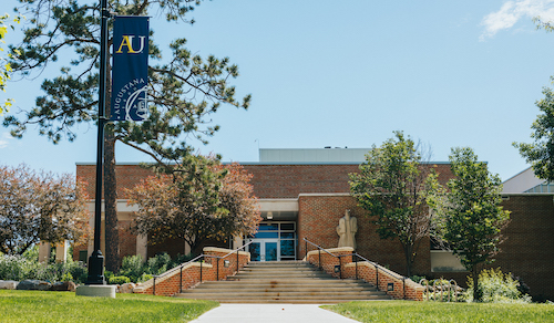 Exterior of Mikkelson Library