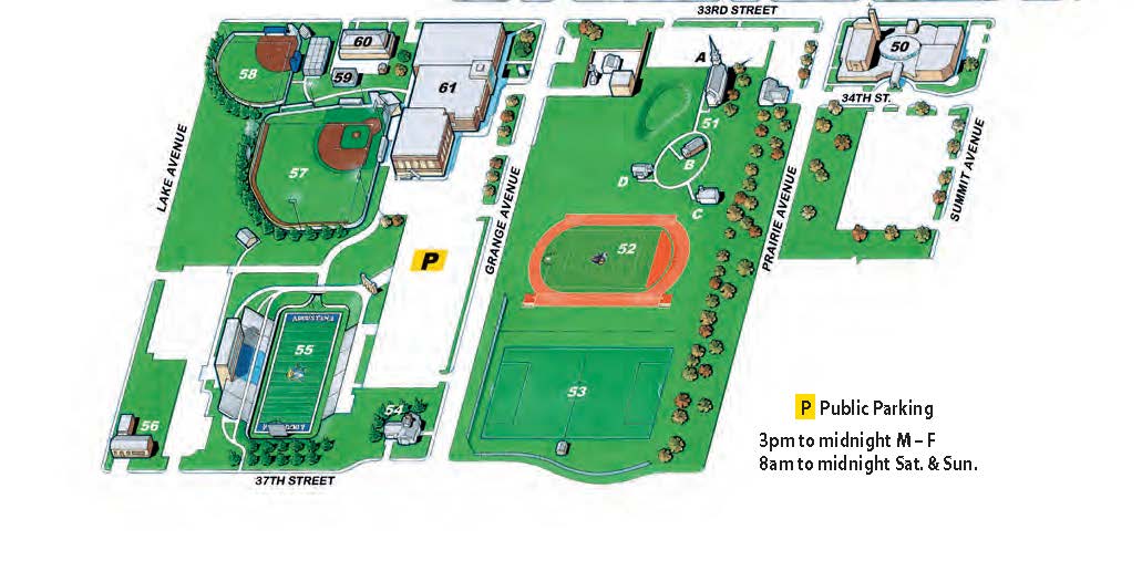 Augustana College Campus Map Campus Map: North - Augustana University