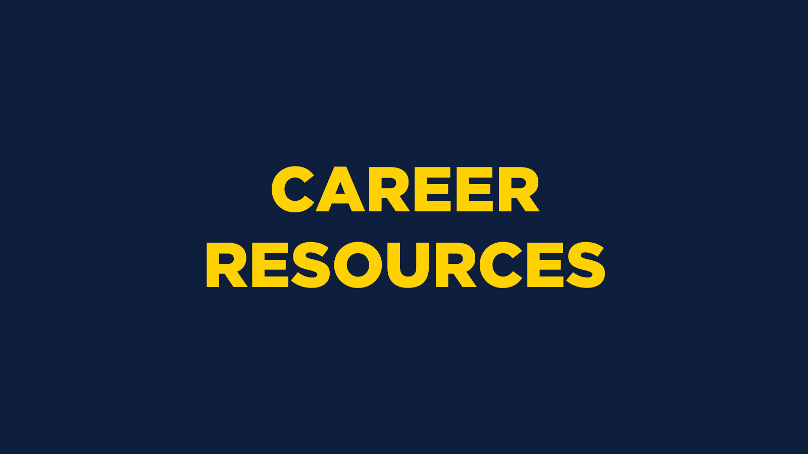 Career Resources