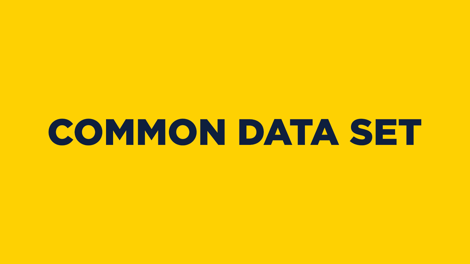 Common Data Set