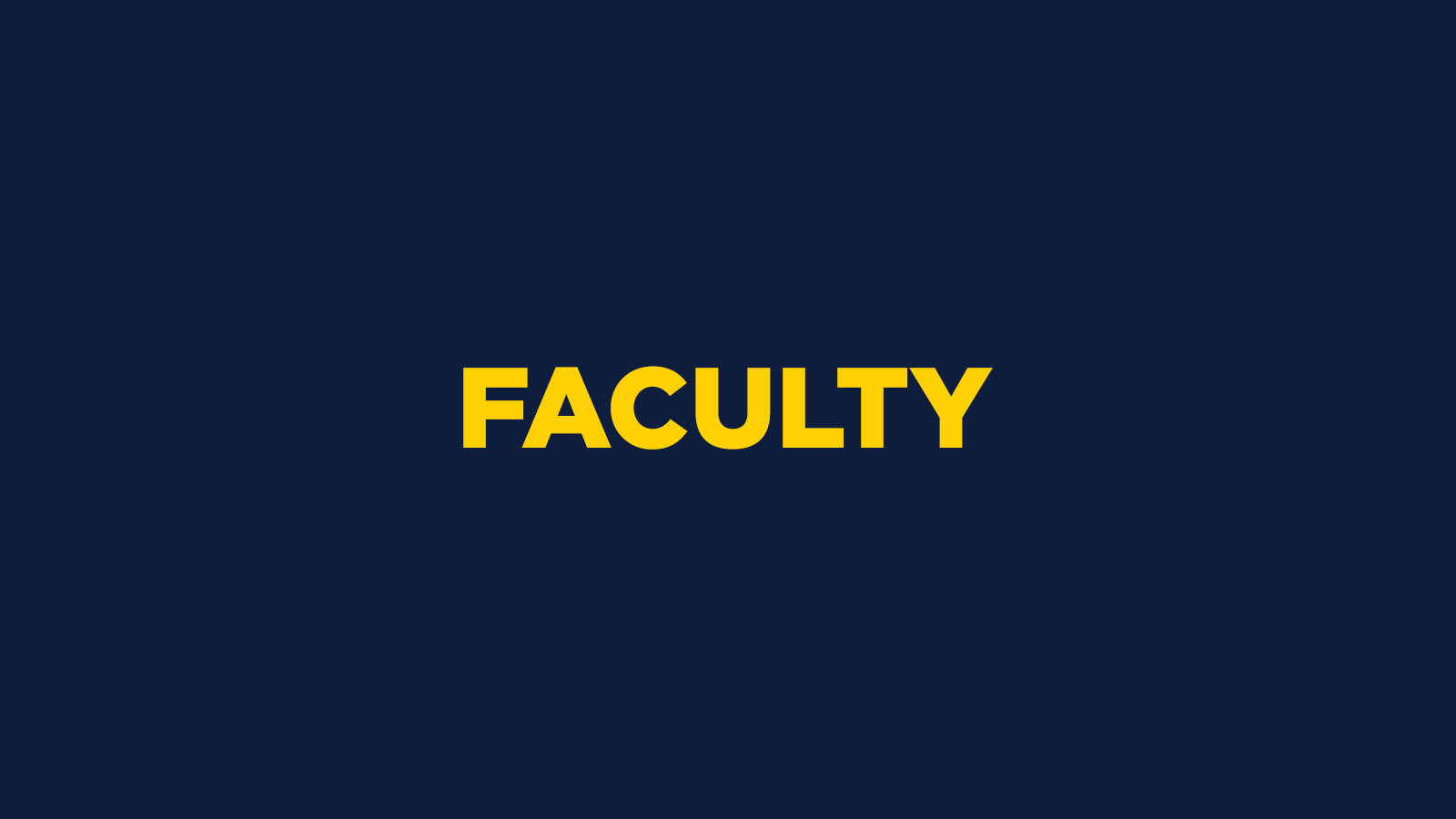 FACULTY