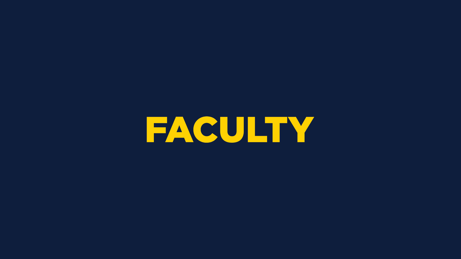 Faculty