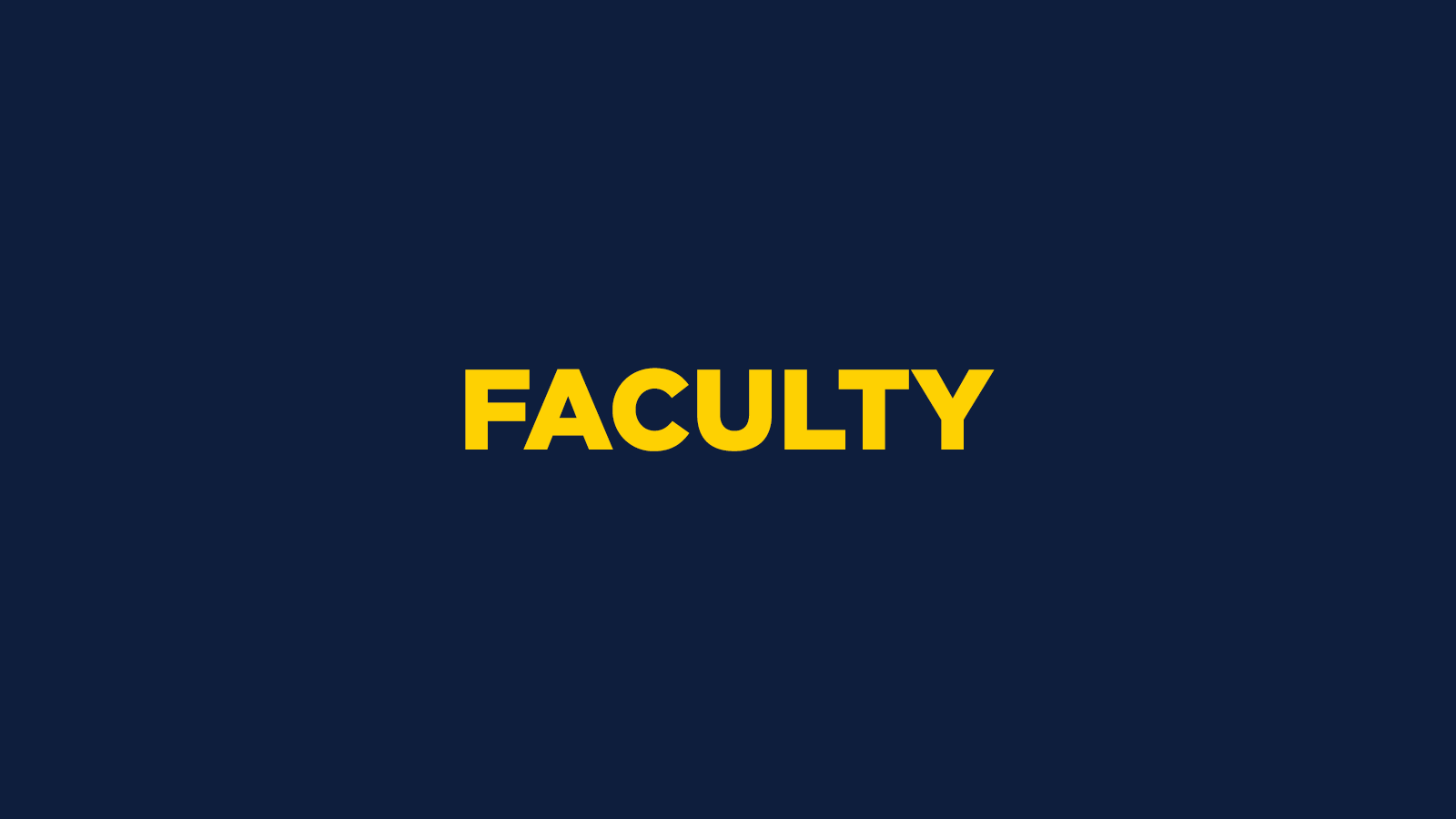 Faculty