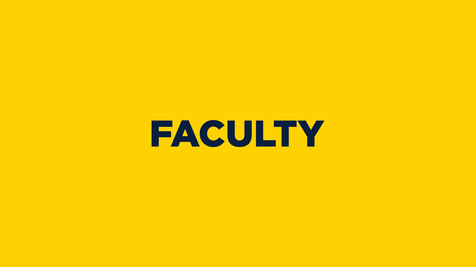 Faculty