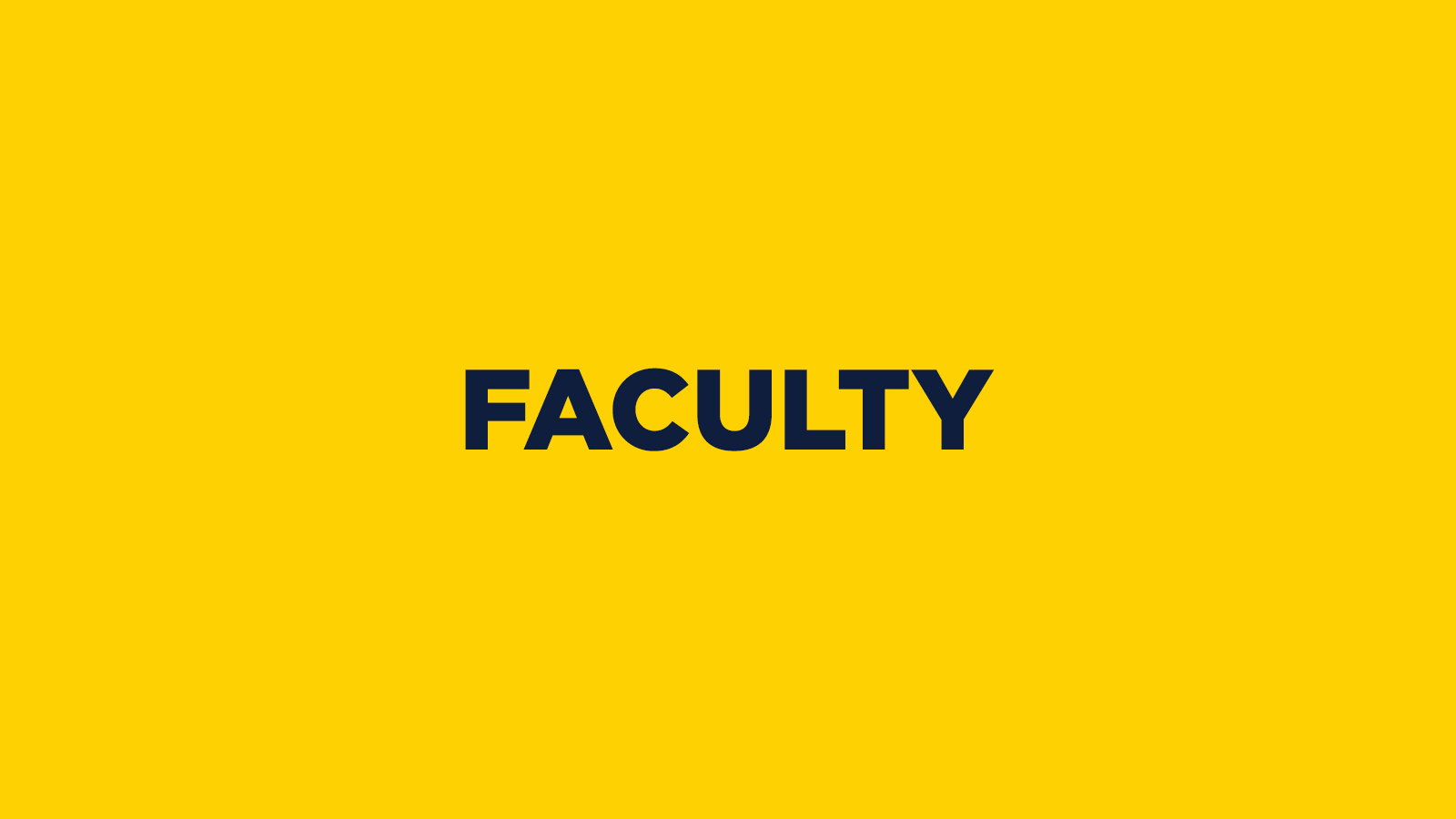 Faculty