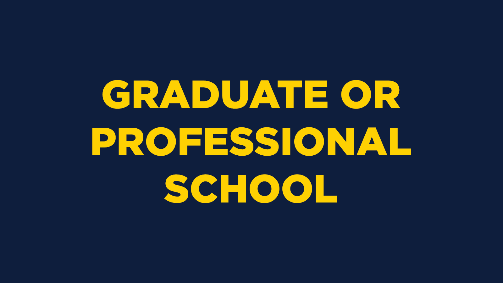 Graduate or Professional School