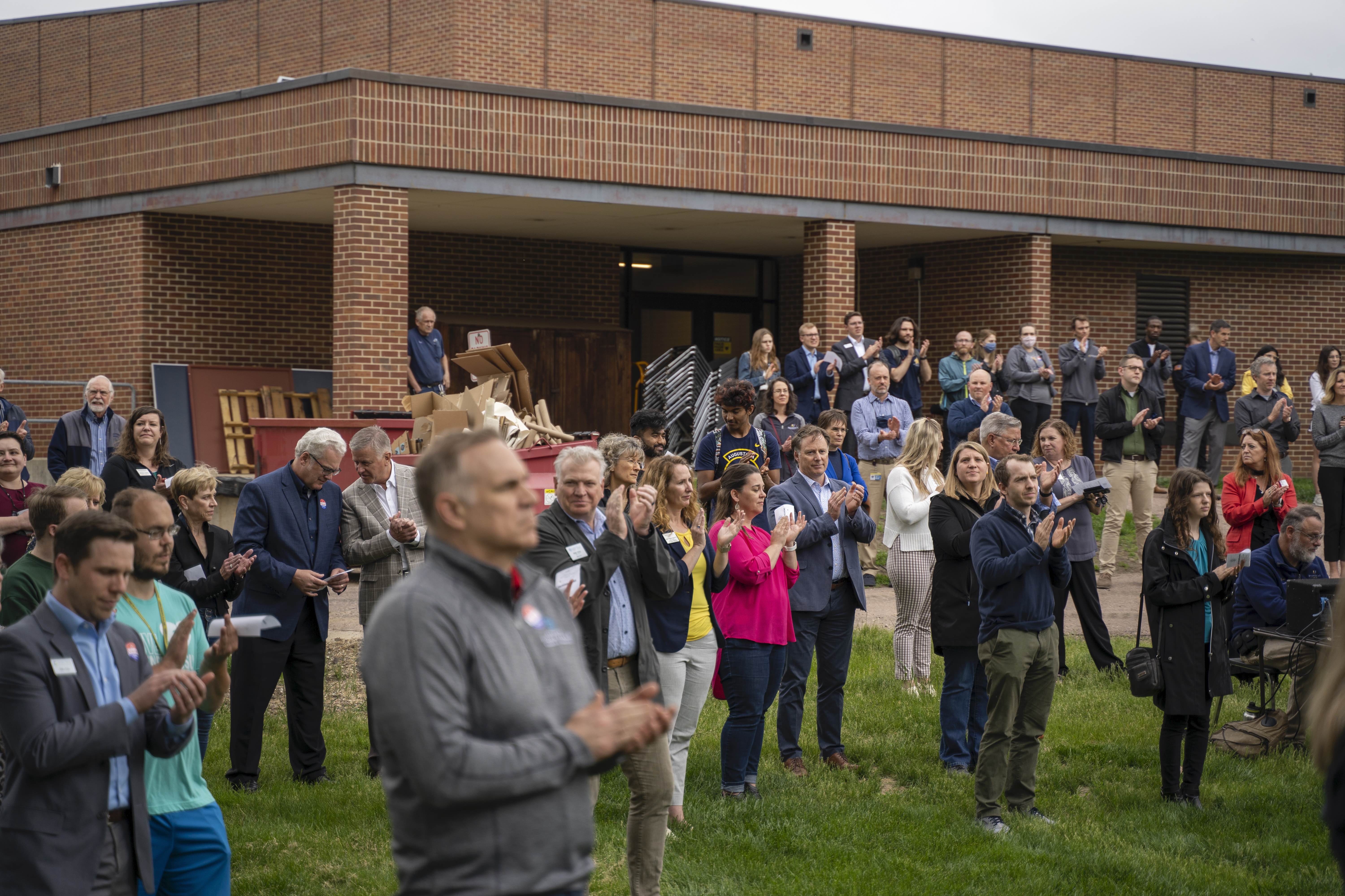 Groundbreaking Crowd