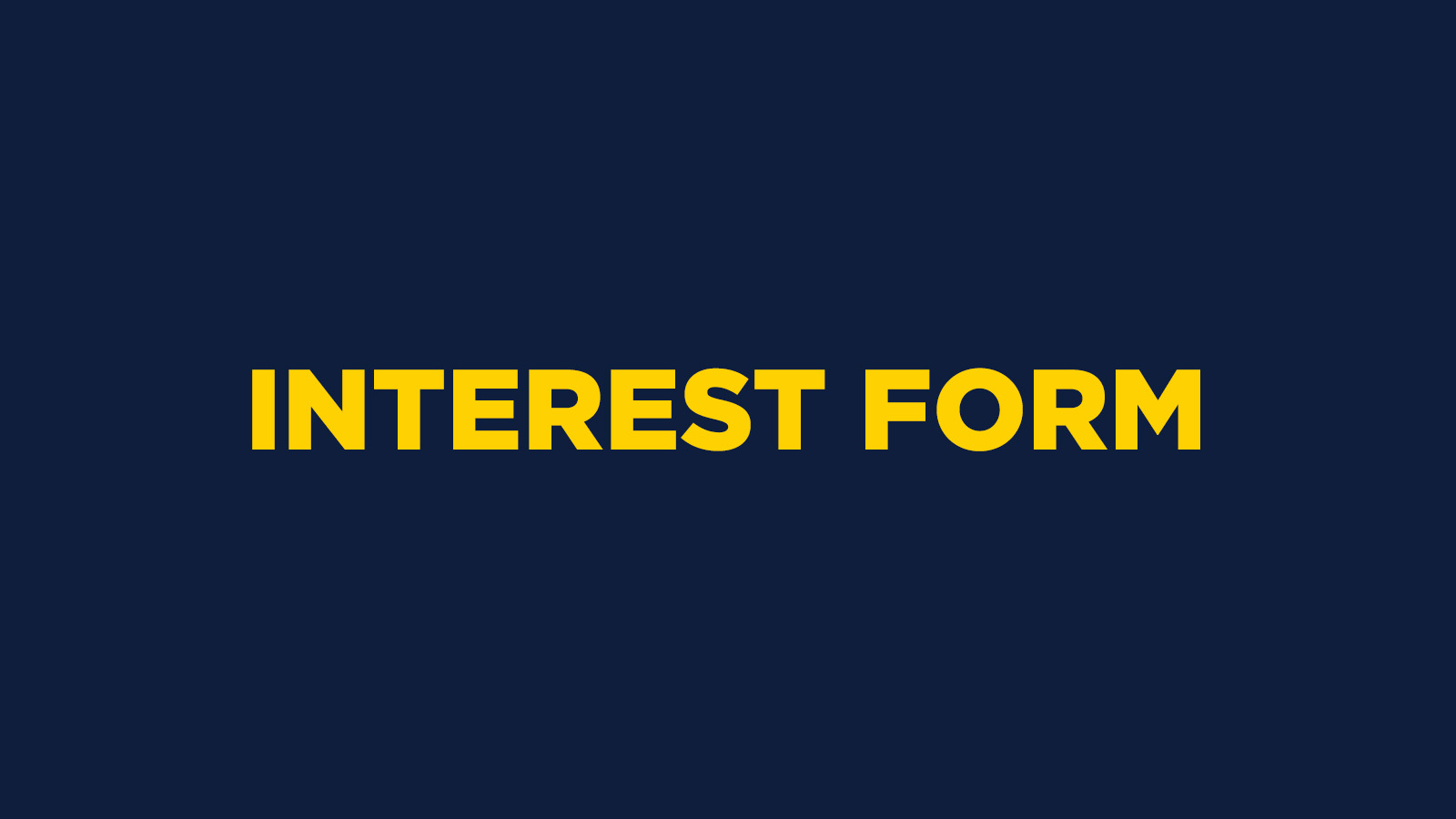 INTEREST FORM