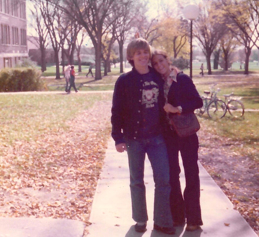 Karen and Greg Schultz at AU in 1973