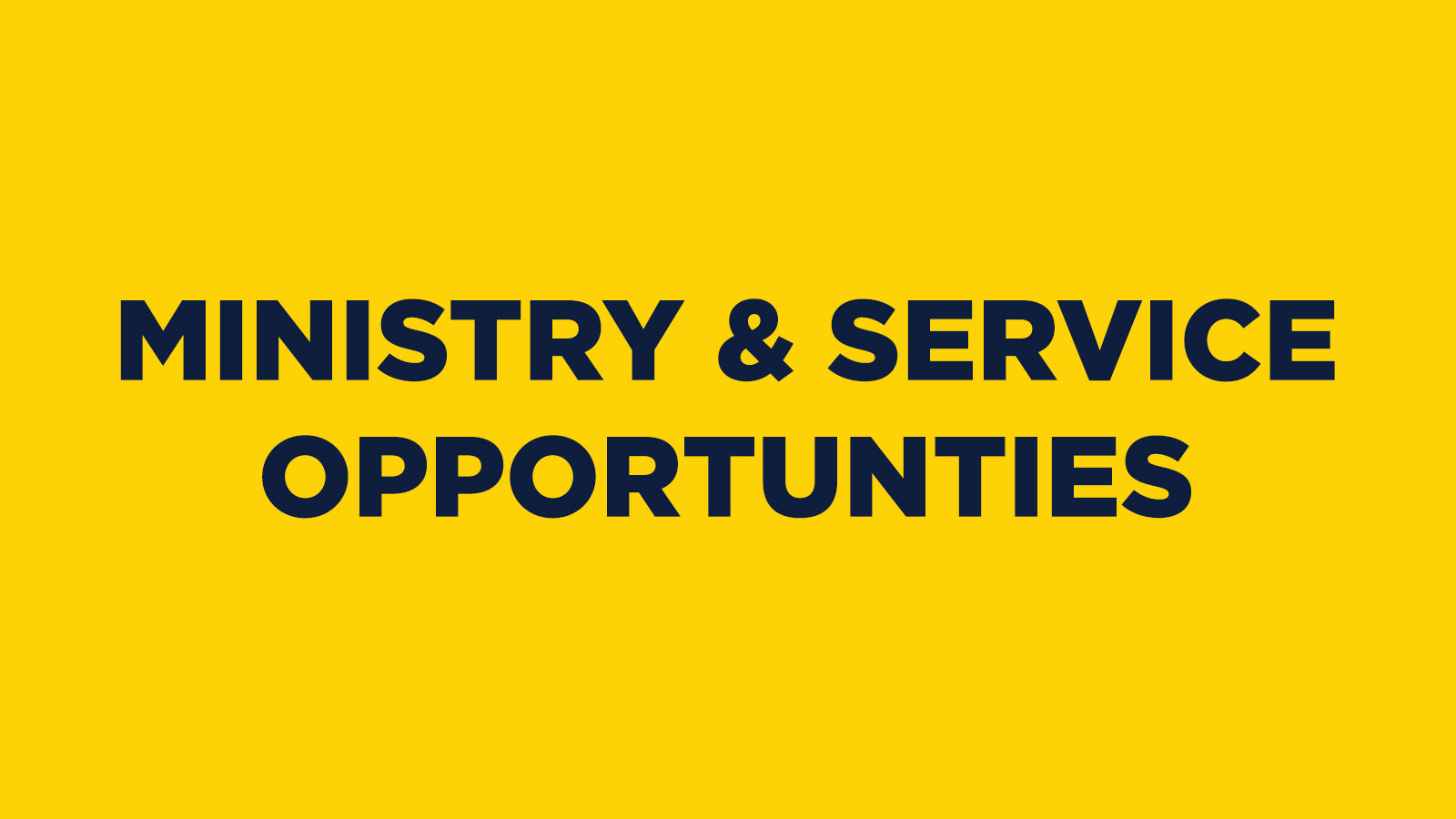 Ministry Services