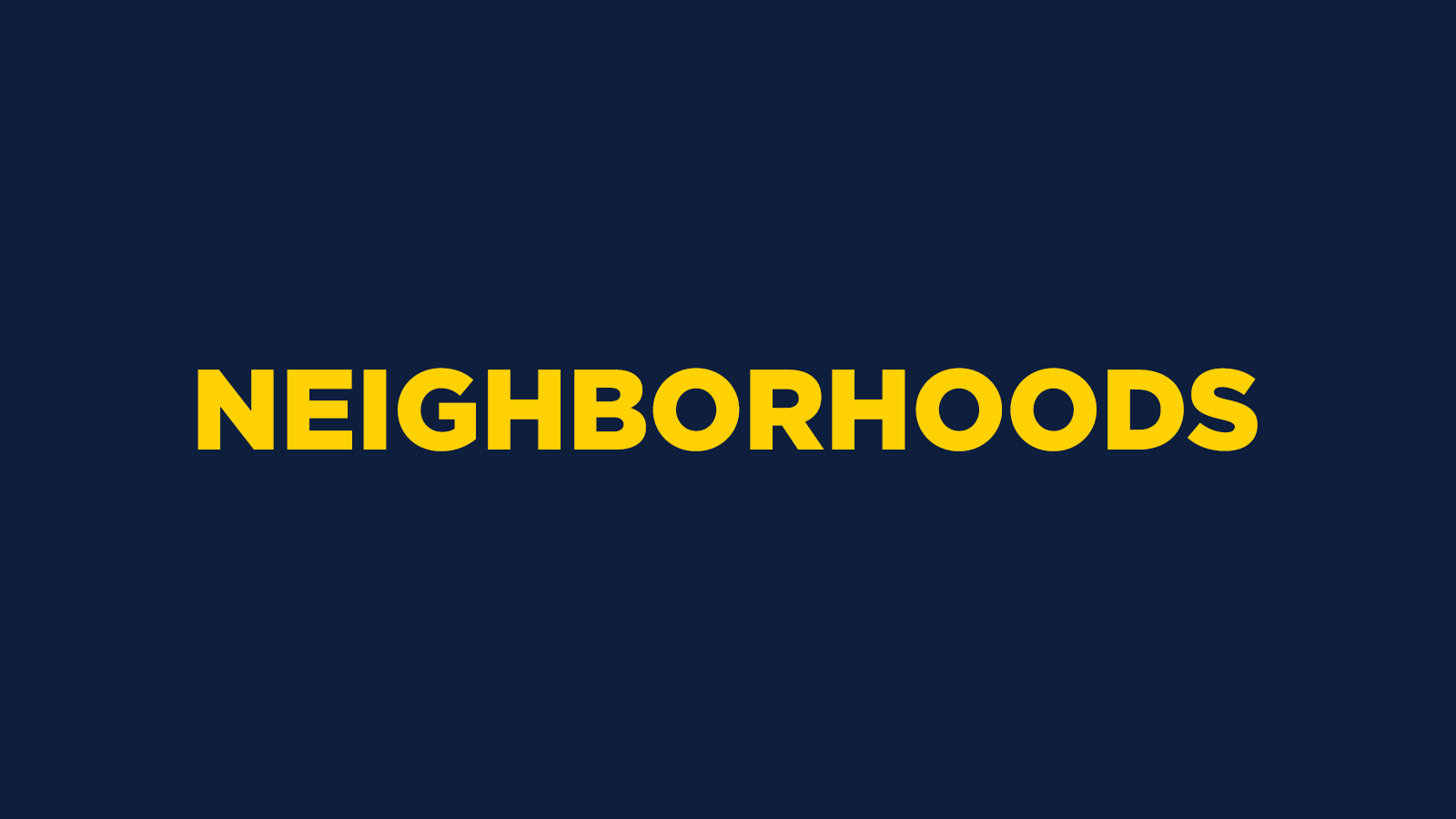 Neighborhoods