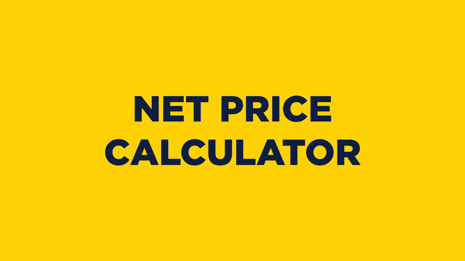 Net Price Calculator