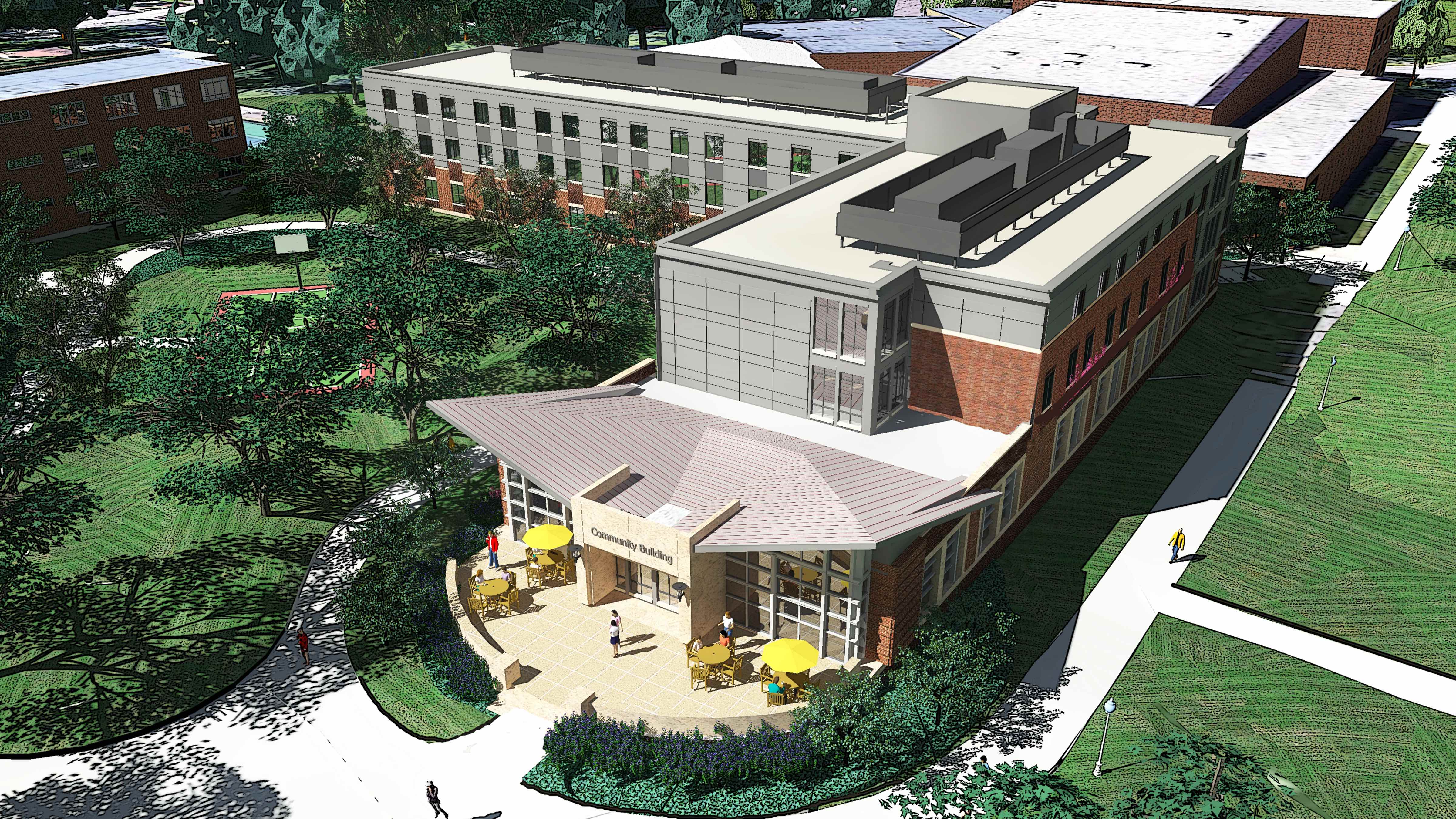 South Residence Hall Rendering