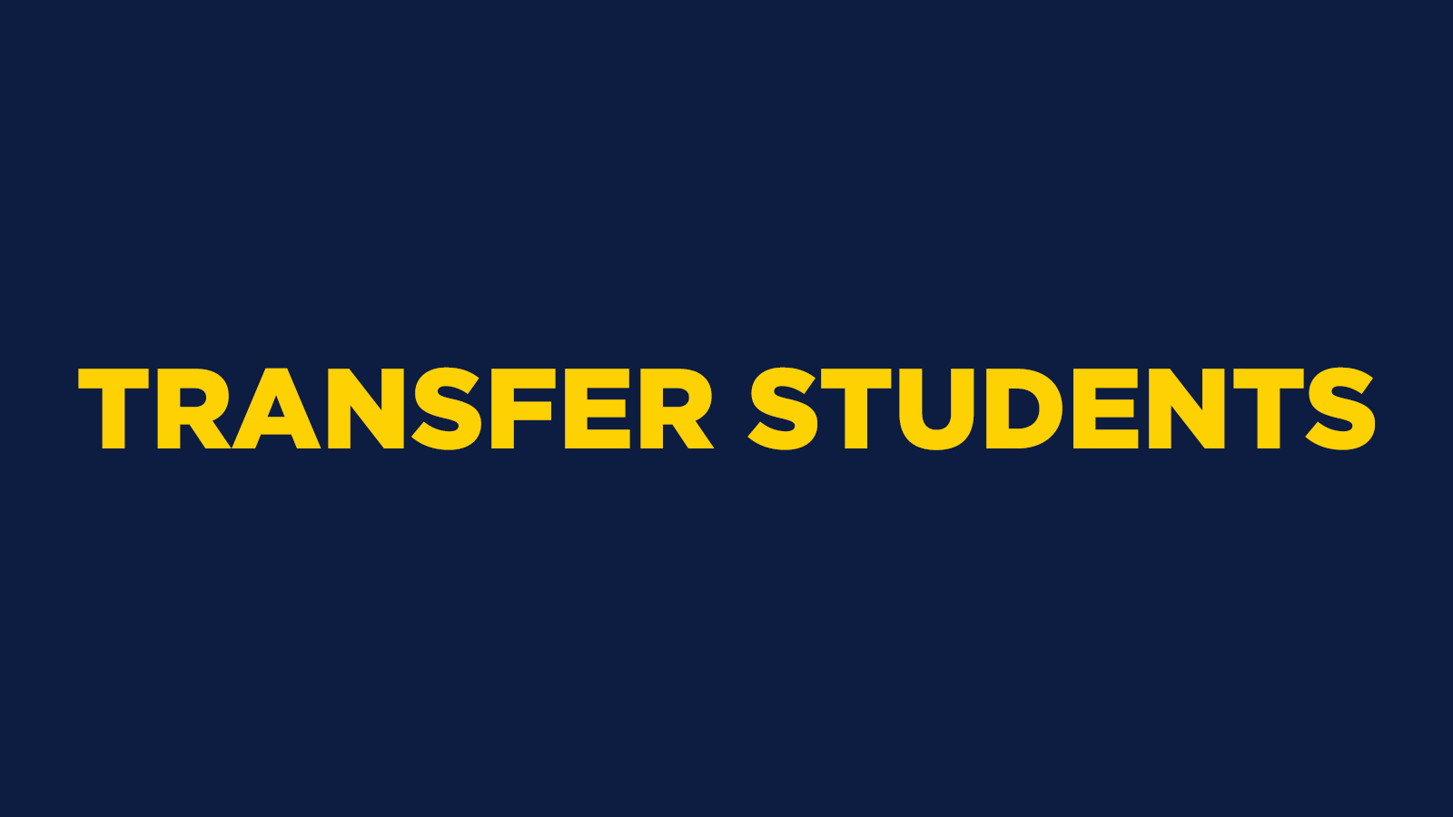 Transfer Students