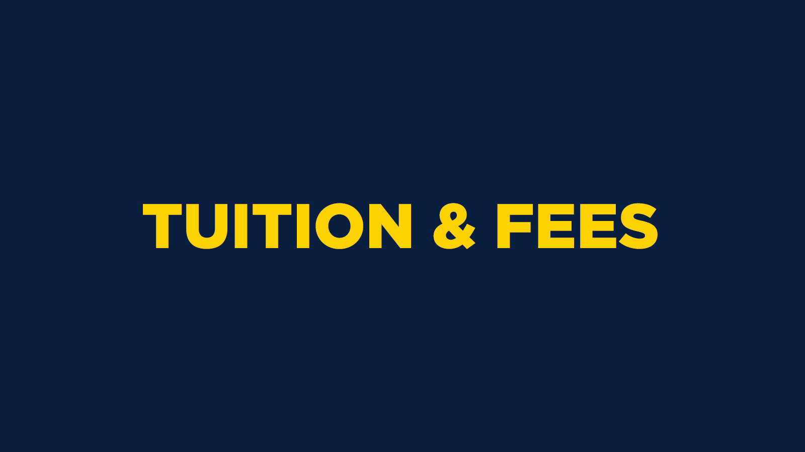 Tuition & Fees