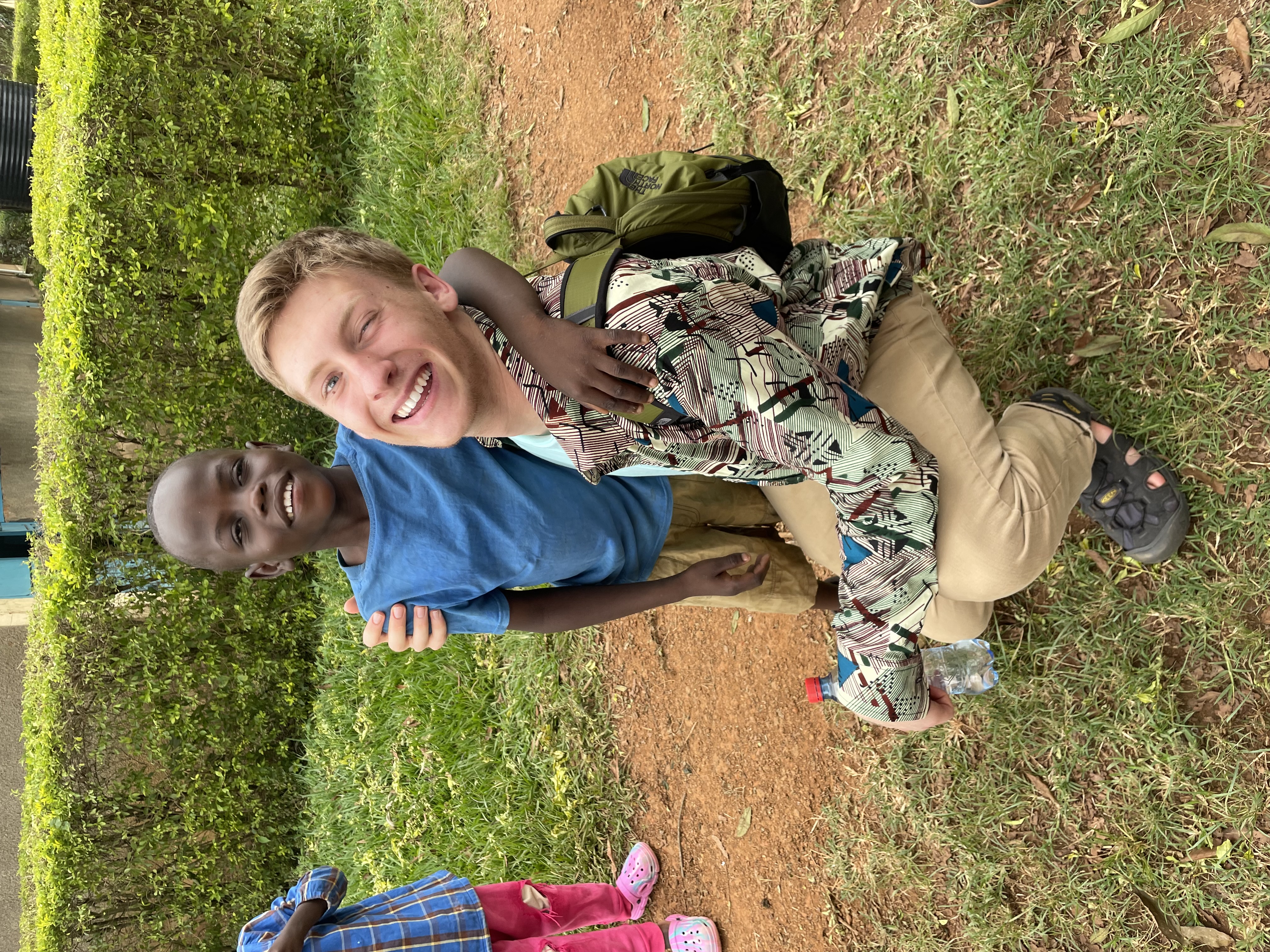 Patrick Vogel With Kenya Student