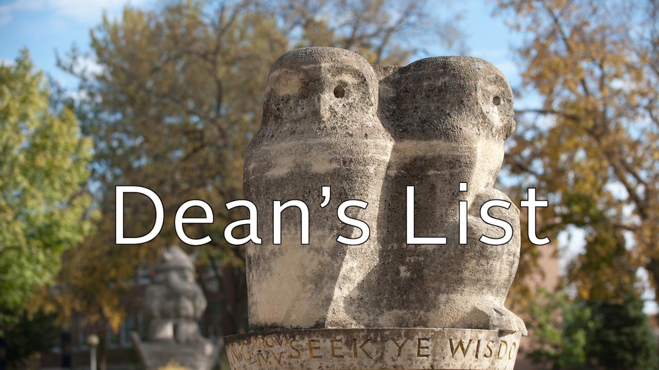 Dean's List at Augustana University