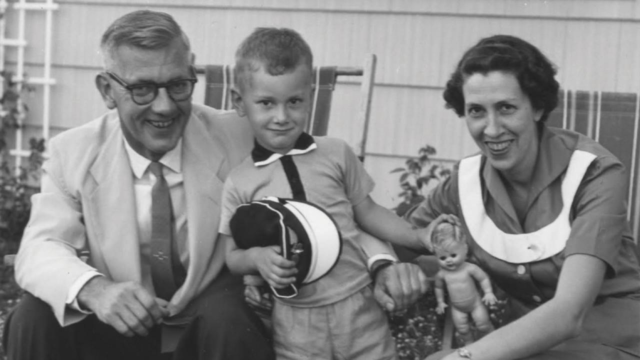 Drs. Don and Lucy Fryxell with their son, David