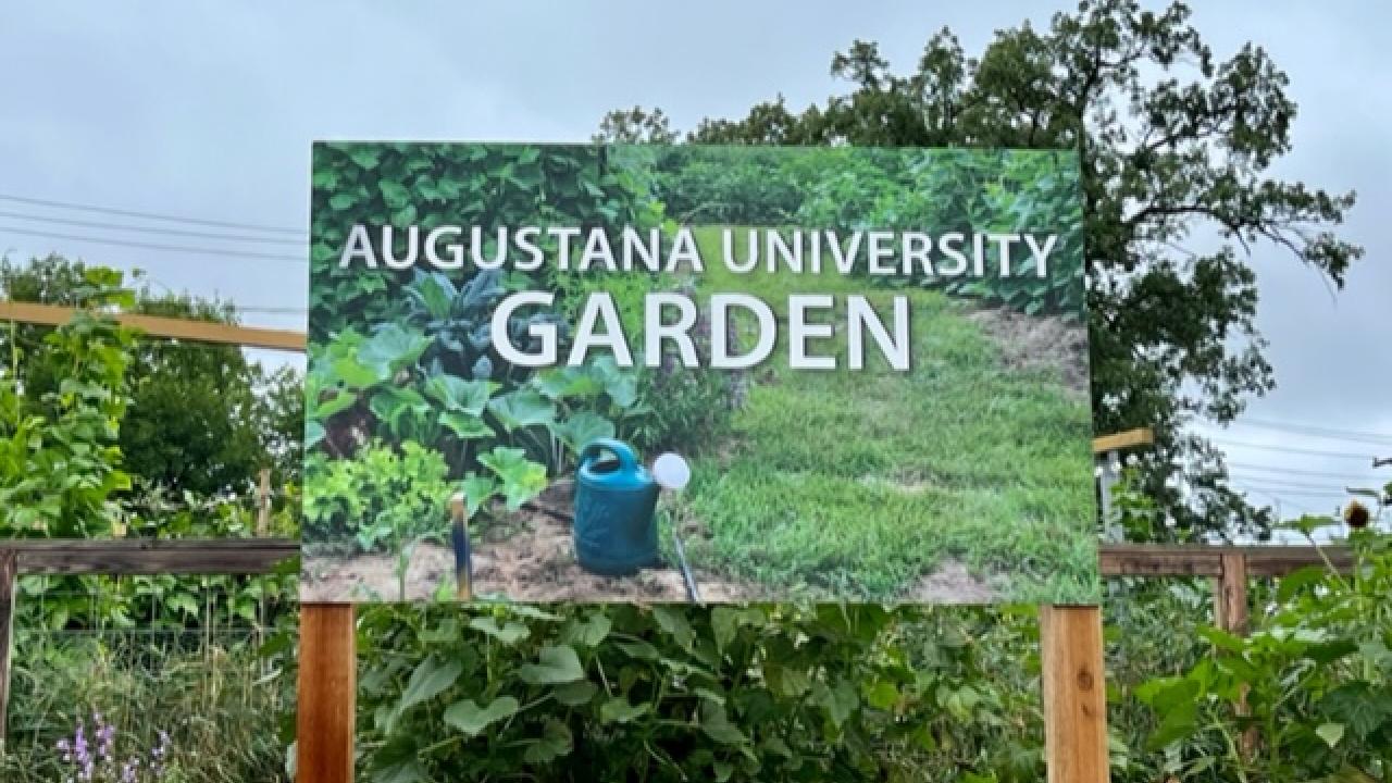 Augustana Garden Sign
