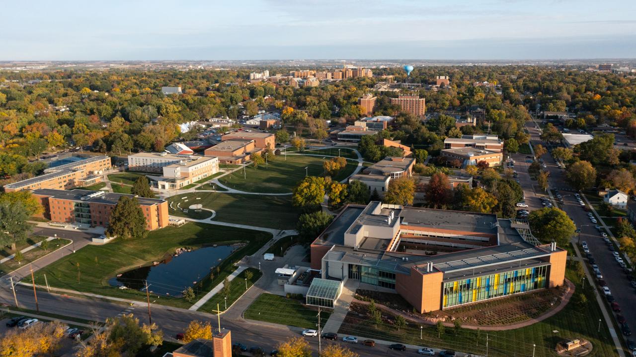 Drone Shot of Augustana's Campus
