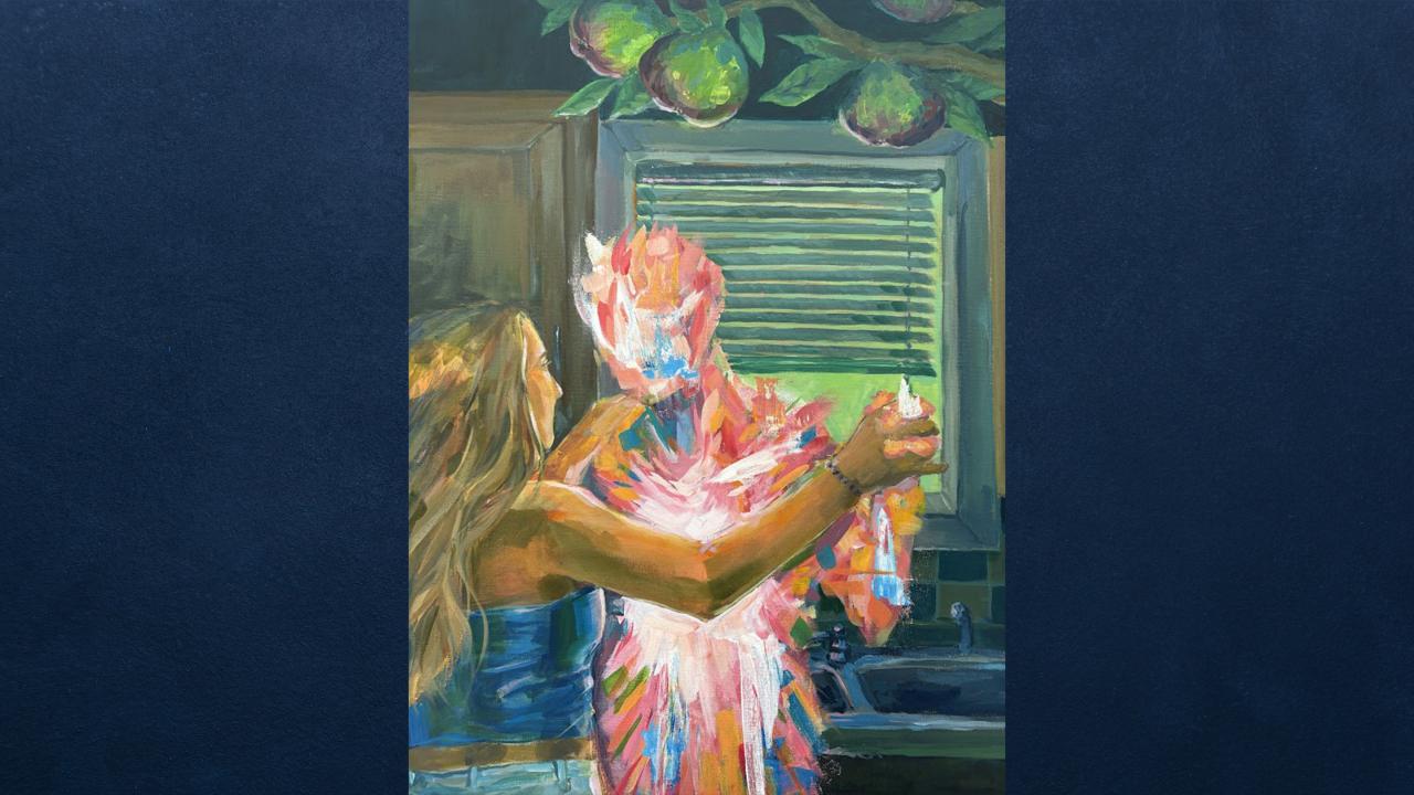 Toree Mosel, “My Many Figs,” acrylic, Fall 2024