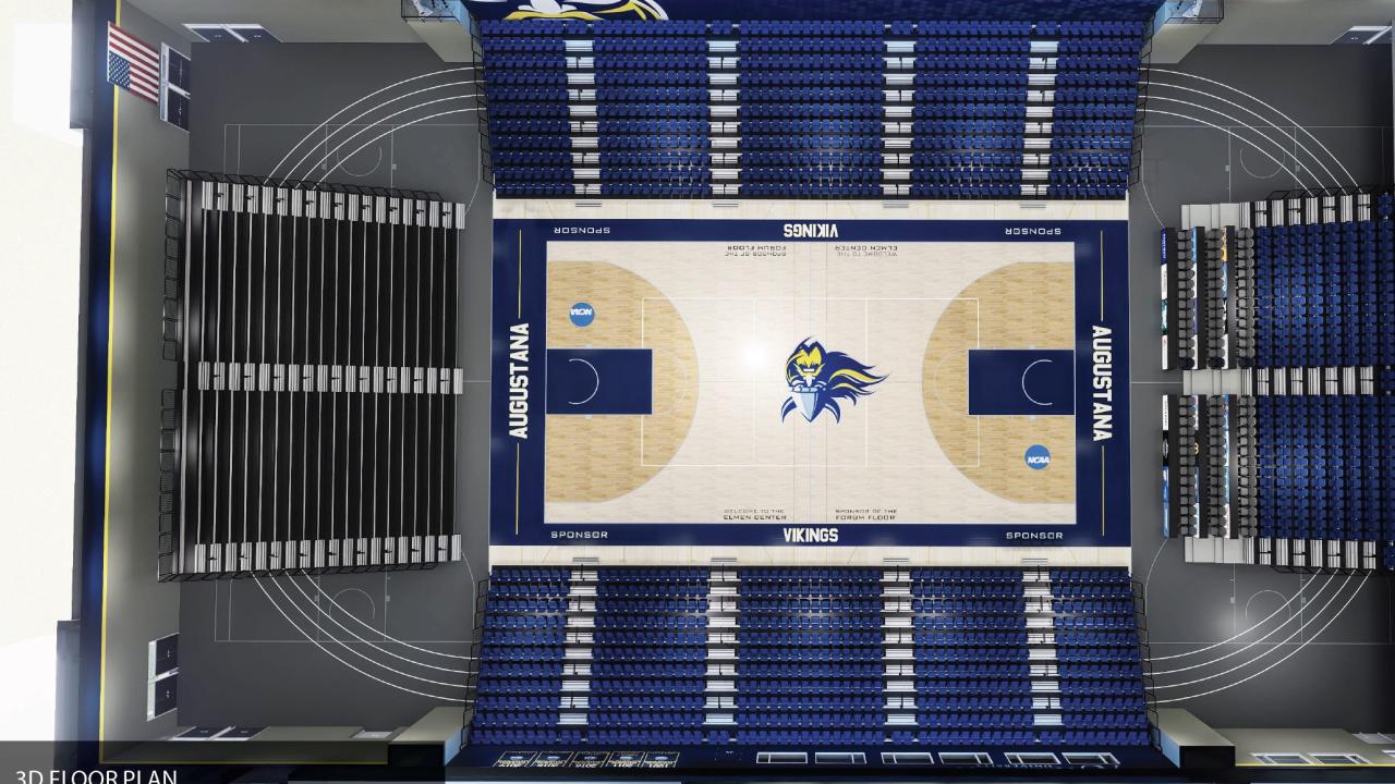 Aerial 3D Floor Plan With Seats.