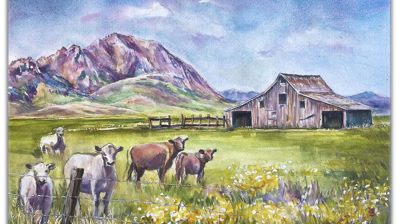 "Bear Butte Barn" by Susan Drey