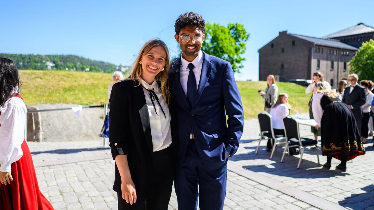 Augustana Alumni Julia Radtke and Raghav Sriram Yogeeswari