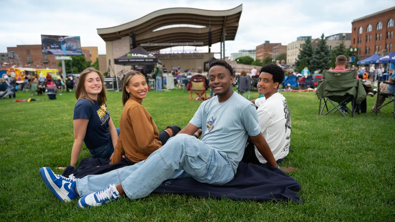Students at the Levitt