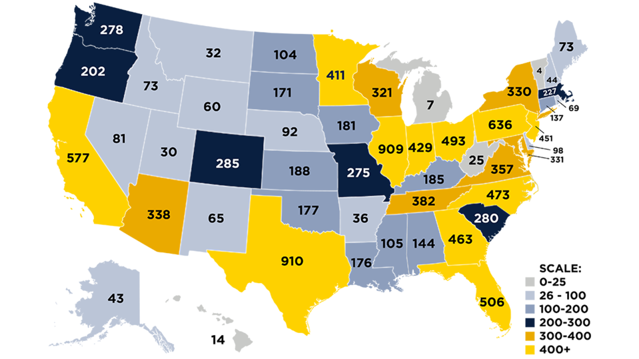 DPT Clinical Site Map