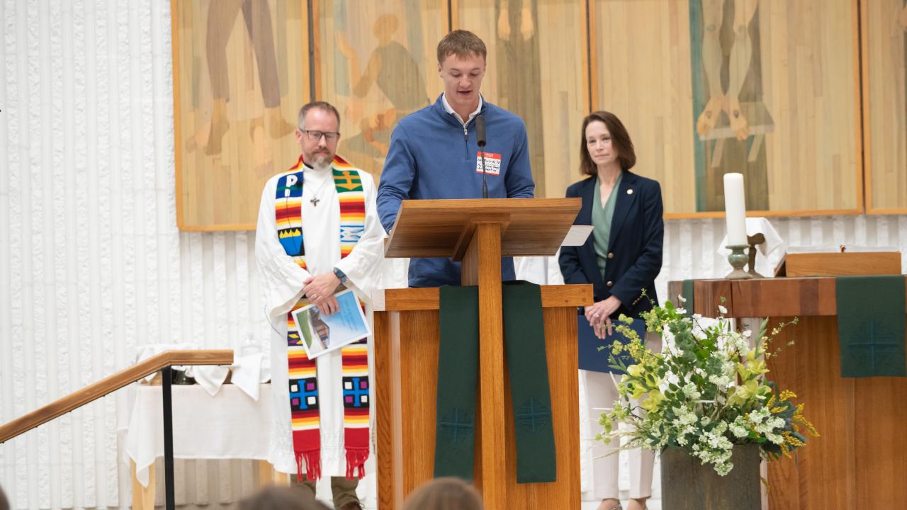 Chapel Rededication Service: John Mortrude '28