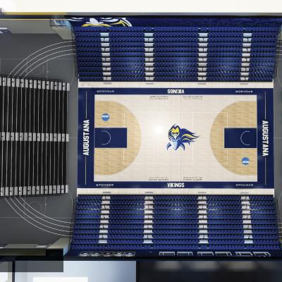 Aerial 3D Floor Plan With Seats.