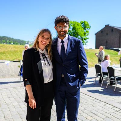 Augustana Alumni Julia Radtke and Raghav Sriram Yogeeswari