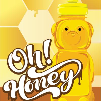 Bailey Berghult ’26, “Bitter Sweet Poster Series: Oh Honey.”