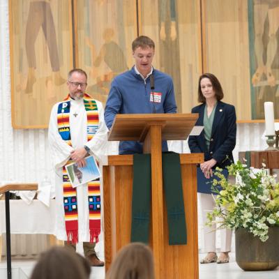 Chapel Rededication Service: John Mortrude '28