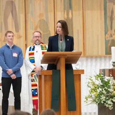 Chapel Rededication Service: Augustana President Stephanie Herseth Sandlin