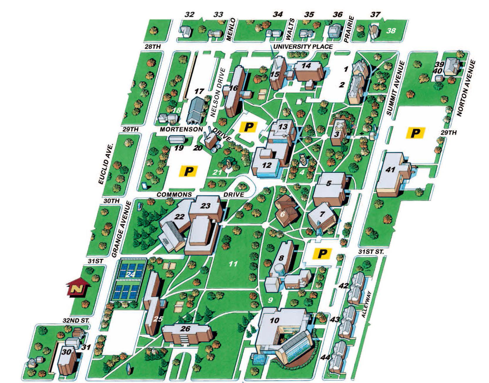 Augustana Campus Map - North